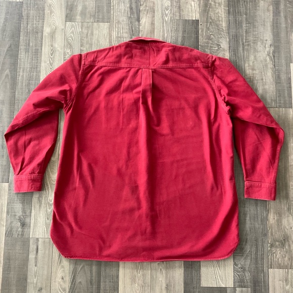 LL Bean Chamois Cloth Shirt 
# 0MT04
Heavyweight 
Men’s XXL TALL 
Red - Picture 6 of 7